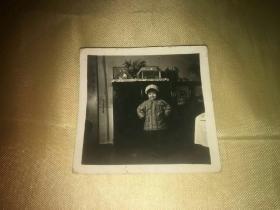 可爱小女孩 传统居家七十年代黑白老照片