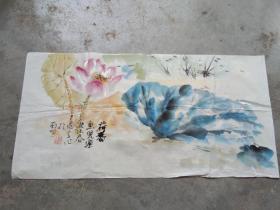 国芳国画作品;荷香[68x34]