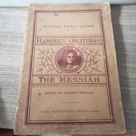 英文原版书ONVELLO’S POCKET EDITION OF HANDEL’S ORATORLO  ONVELLO’S POCKET EDITIONTHE MESSIAN A SACRED ORATORLO