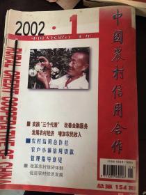 中国农村信用合作杂志2002年全年合订本。