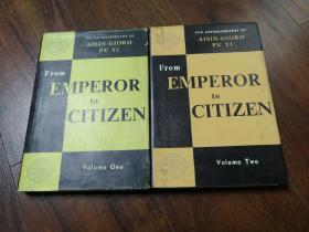 From emperor to citizen溥仪自传-我的前半生【两卷全】