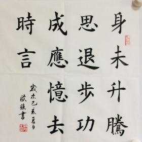 身未升腾思退步 功成应忆去时言 50 50cm