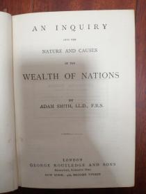 疑似百年前印刷的国富论 An Inquiry into the Nature and Causes of the Wealth of Nations