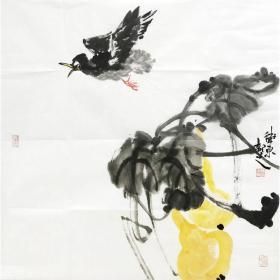 江苏省美术家协会会员杨卫东国画《福禄图》