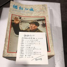 《舰船知识》创刊号 1979年第1 2 3 4 5 6 + 1980+1981  1982 1983 1984 1985 1986 1987 1988 1989 1990（看图总计97本合售）