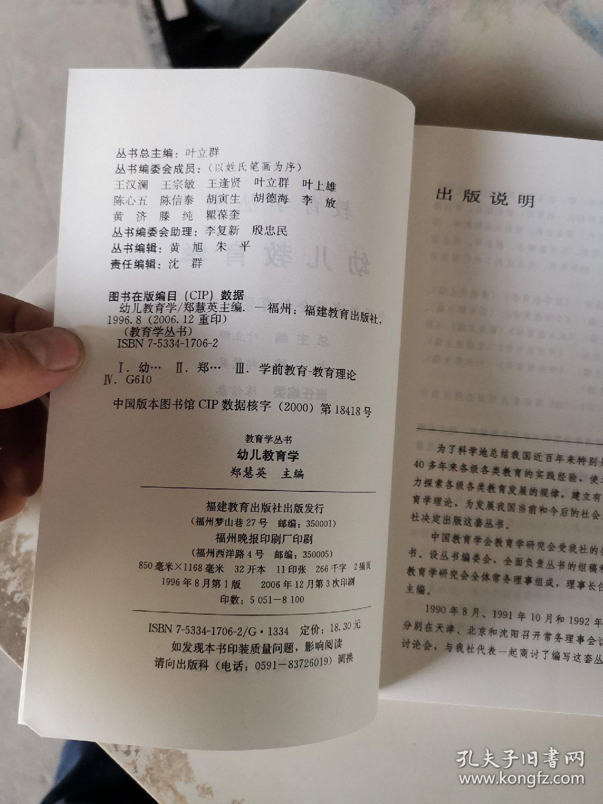 幼儿教育学/教育学丛书