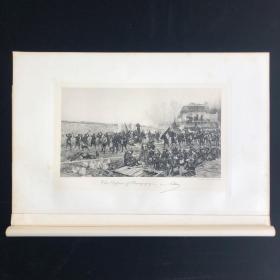 「捍卫马恩河畔尚皮尼」爱德华·德太耶[绘] 1888年 美国艺术珍品巨幅版画 尺寸41.5*28.5厘米 /ATA223