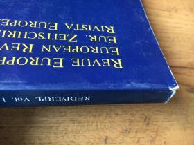 Revue européenne de droit public = European review of public law = Eur. Zeitschrift des öffentl. Rechts = Rivista europea di diritto pubblico  Vol. 1, no 1 (été/summer 1989)-【原版】