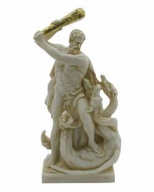 希腊雕像  希腊神话之神大力士海格力斯大战水蛇 hercules and lernaean
