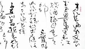 【授权销售】北兰亭会员、河南省书协会员王志刚精品草书：毛《水调歌头·游泳》