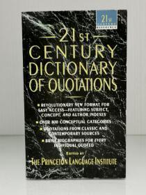 普林斯顿大学语言学院 世界名人语录（引语）词典   21st Century Dictionary of Quotations Edited by Princeton Language Institute（词典）英文原版书