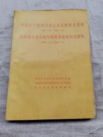 中国共产党四川省乐至县组织史资料（1927.8-1987.10）