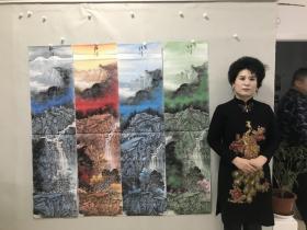 【带合影】清华美院 王老师《春夏秋冬》SS3792