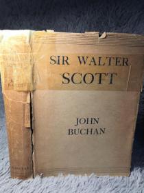 1932年  SIR WALTER SCOTT    毛边本  带书衣  夹有老报纸