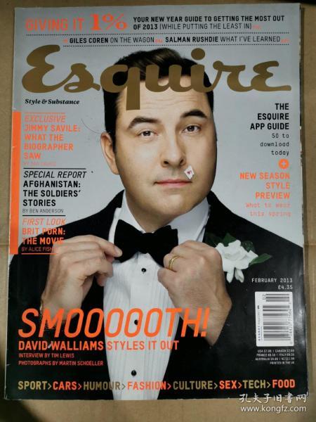 Esquire UK 君子杂志 2013年2月 英文版