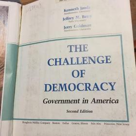 THE CHALLENGE OF DEMOCRACY:Government in America（民主的挑战）（英文原版)