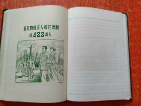 和平·和平鸽 精装笔记本【1956年12月 漆布面瑞典道林纸 光华文具厂出品】