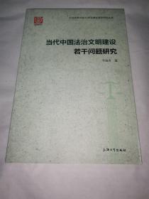 当代中国法治文明建设若干问题研究