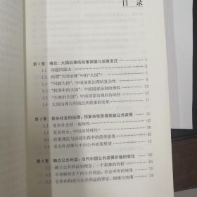 大国治理与公共政策变迁：中国的问题与经验（国家治理与政府创新丛书）