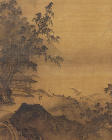 宋 马远 高士观眺图 82x67cm 纸本 艺术微喷画芯 名画复制