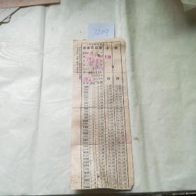 交通专题，上海铁路局硬座区段票一张