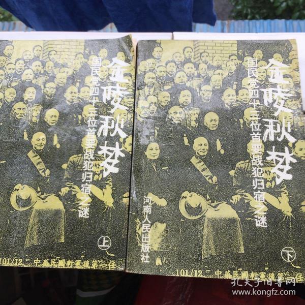 国民党四十三位首要战犯归宿之谜上下二册