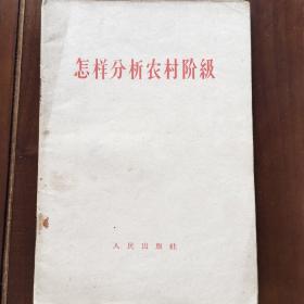 怎样分析农村阶级