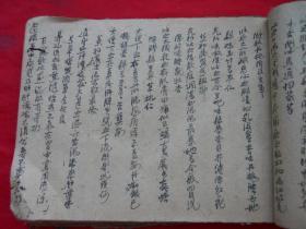 民国前后，线装古旧书，中医，手抄本，抄有约51筒子页，尺寸：18.5*14cm！