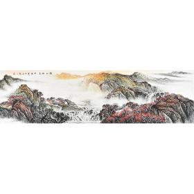 【带合影】清华美院 王老师《溪山秋色》SS2792.