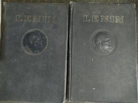 英文版《列宁文选》〈第一卷〉二本