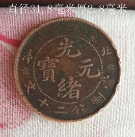 光绪元宝北洋当制钱二十文10086