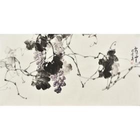 齐白石再传弟子 蒋老师《紫珠飘香》HN7846
