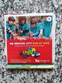 外文原版单张地图  an indoor city run by kids