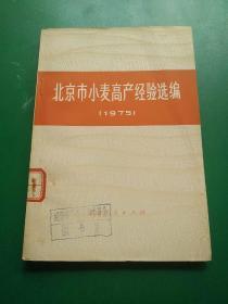 北京市小麦高产量经验选编    1975