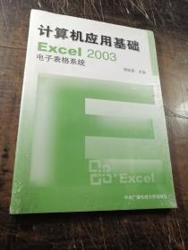 计算机应用基础EXcel2003电子表格系统