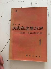 历史在这里沉思1966-19767年记实 1