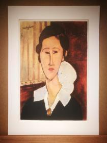 莫迪里阿尼(Modigliani) /《安娜 · 兹伯罗芙斯卡》/ 1963年精印版 / 限量编号:460/1000