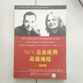 .NET企业应用高级编程