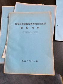 海城县农业资源系列资料丛书8本合售 1979-1983年出版