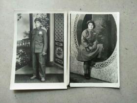上世纪50年代男、女兵照片（二张合售）