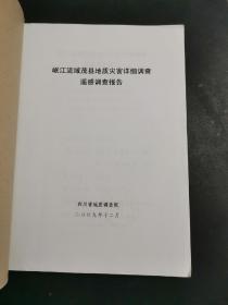 岷江流域茂县地质灾害详细调查遥感调查报告