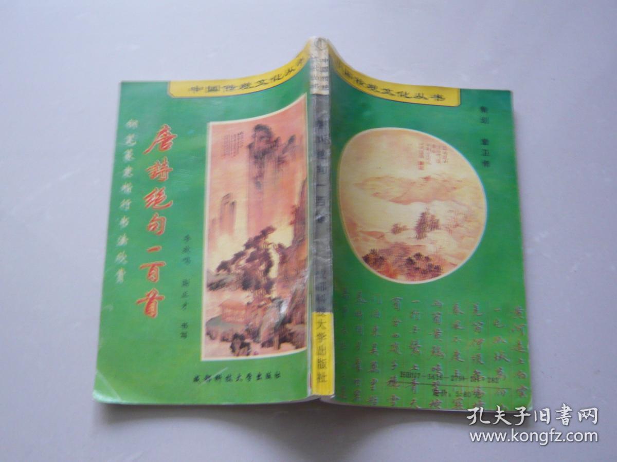 唐诗绝句一百首 钢笔篆隶楷行书法欣赏 李放鸣 谢正才书写 成都科技大学出版社 馆藏无涂画