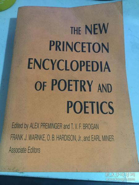 the new princeton encyclopedia of poetry and poetics普林斯顿诗学与诗歌百科全书