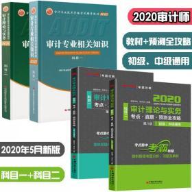 2020中级审计师考试教材+考点真题预测全攻略-科目一+科目二(全套4本)