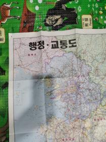 행정 교통도  朝鲜文