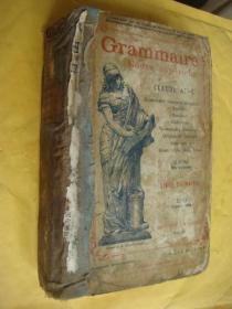 Grammaire：  Cours supérieur  法文原版 布脊精装 220幅铜版画插图，36開944頁 書的年代久遠。具體出版日期不詳