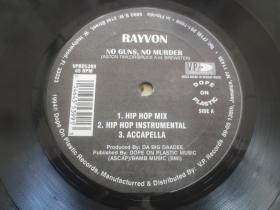 Rayvon ‎– No Guns, No Murder 雷鬼嘻哈 黑胶LP唱片