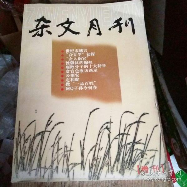 杂文月刊  增刊2001年4月