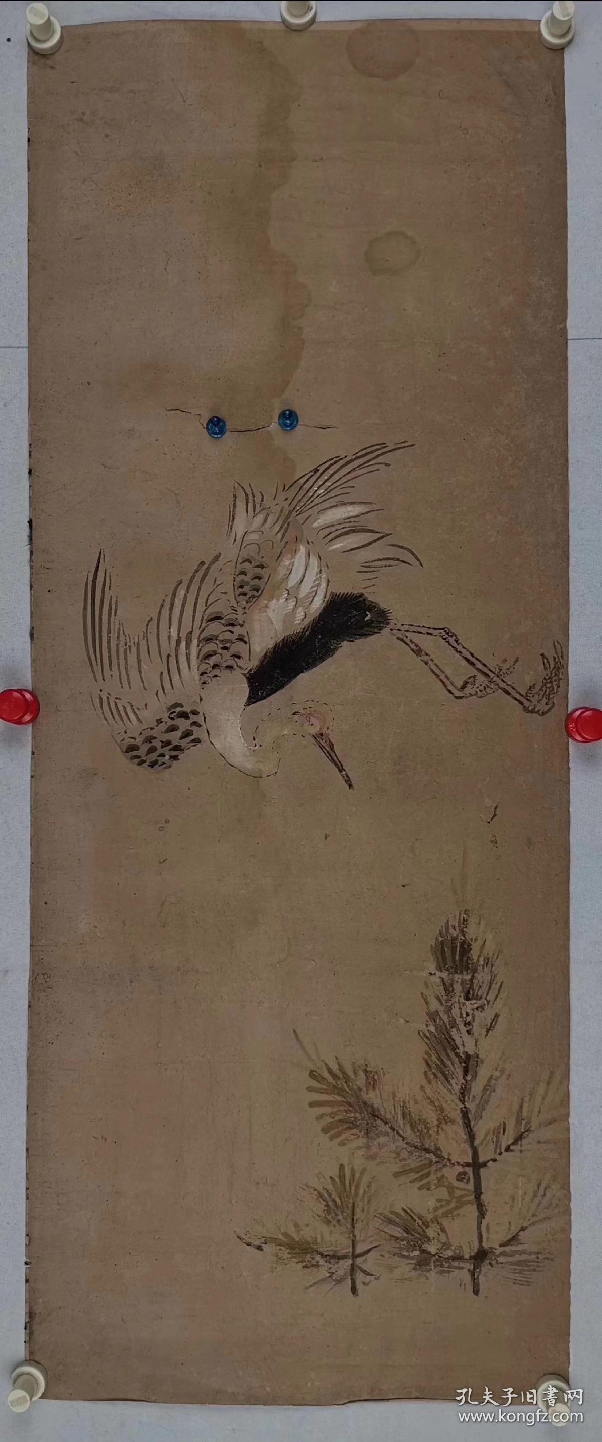 无款老作品 尺寸 93/37 原裱脱壳