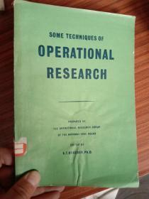 some techniques of Operational research（ 运算研究若干技术、英文版）